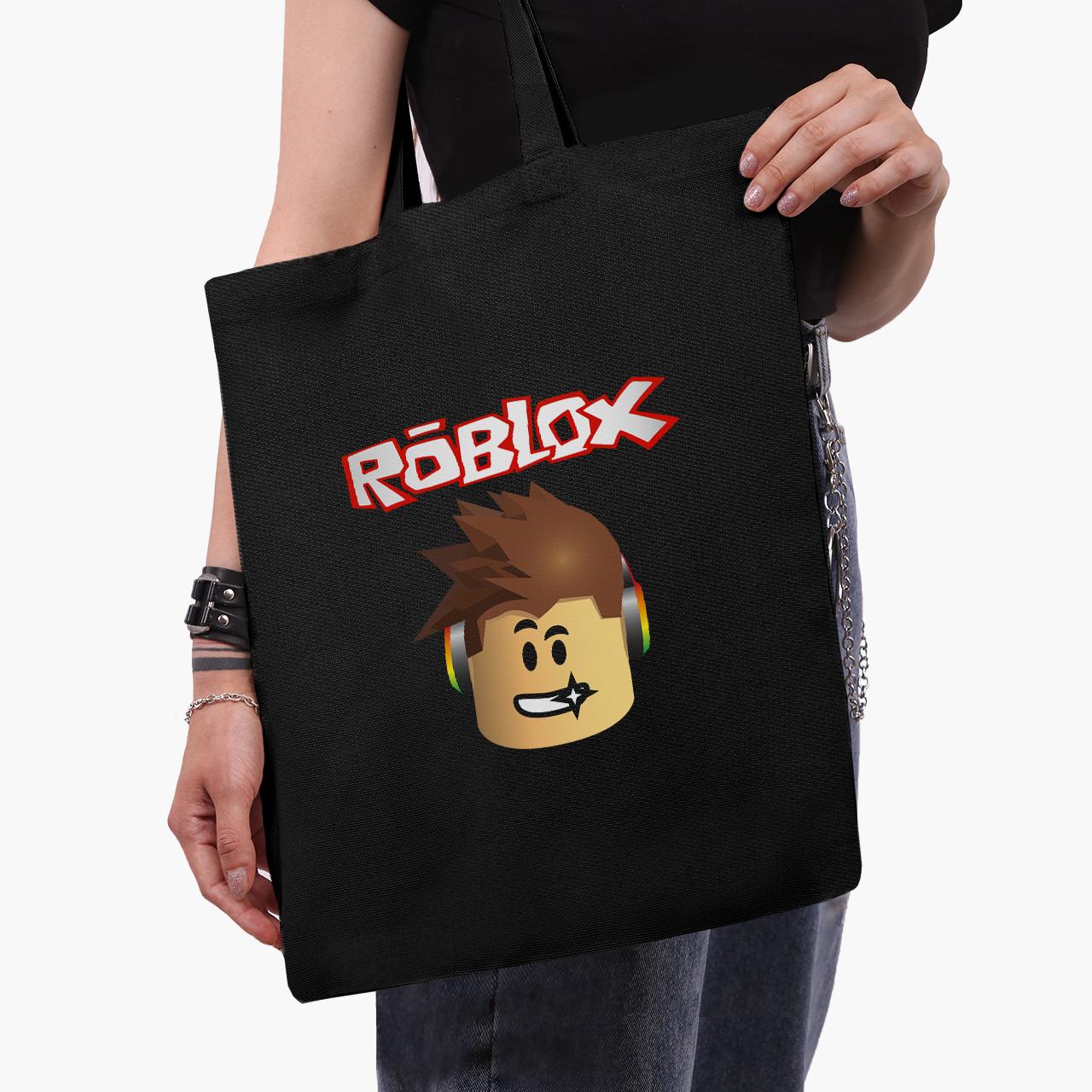 Еко сумка шоппер Roblox 41х35 см Чорний (9227-1713-BK)