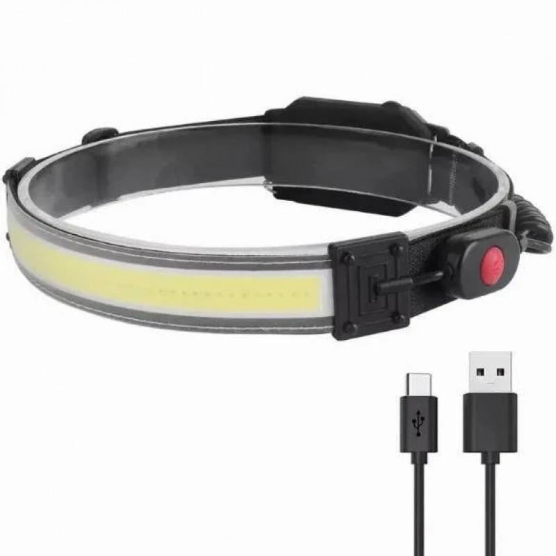Фонарик налобный XQ-T1C 26LED USB Черный (НФ-00007287)