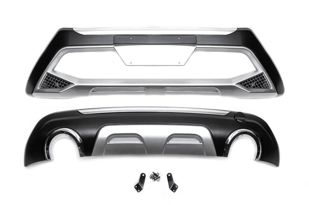 Передняя и задняя накладки Cixtai для Ford Kuga/Escape 2013-2019 гг. abs-пластик