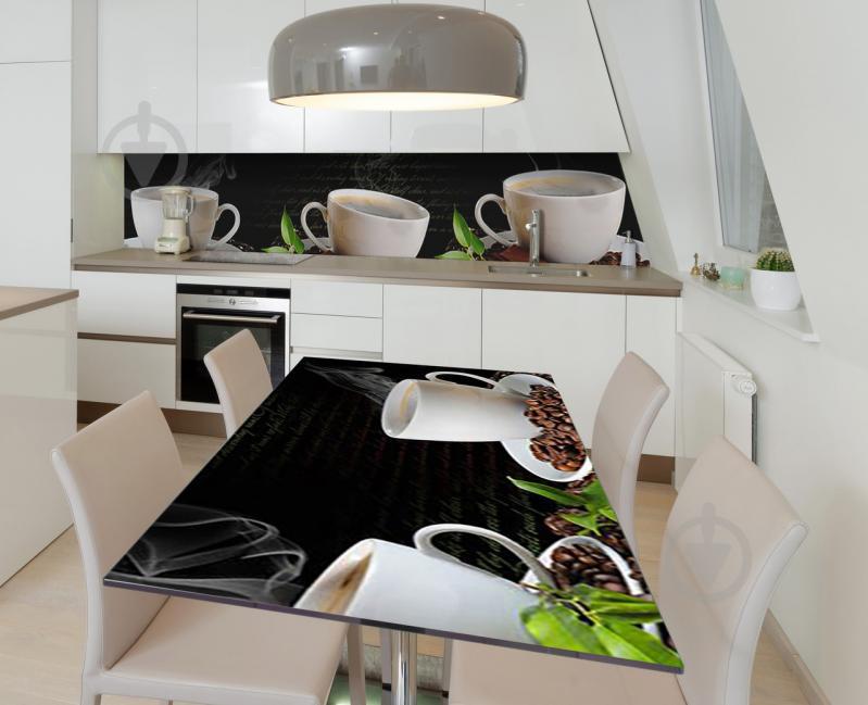 Наклейка 3Д виниловая на стол Zatarga «Кофейный шлейф» 650х1200 мм (Z183405/1st)