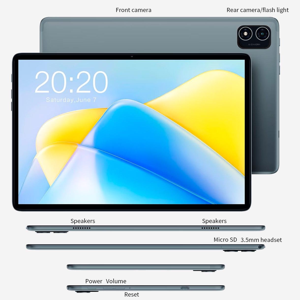 Планшет Teclast P40HD New 8/128GB LTE Grey - фото 10