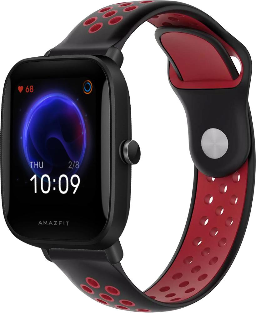 Ремешок Sport для Amazfit Bip U Black/Red (23036-44)