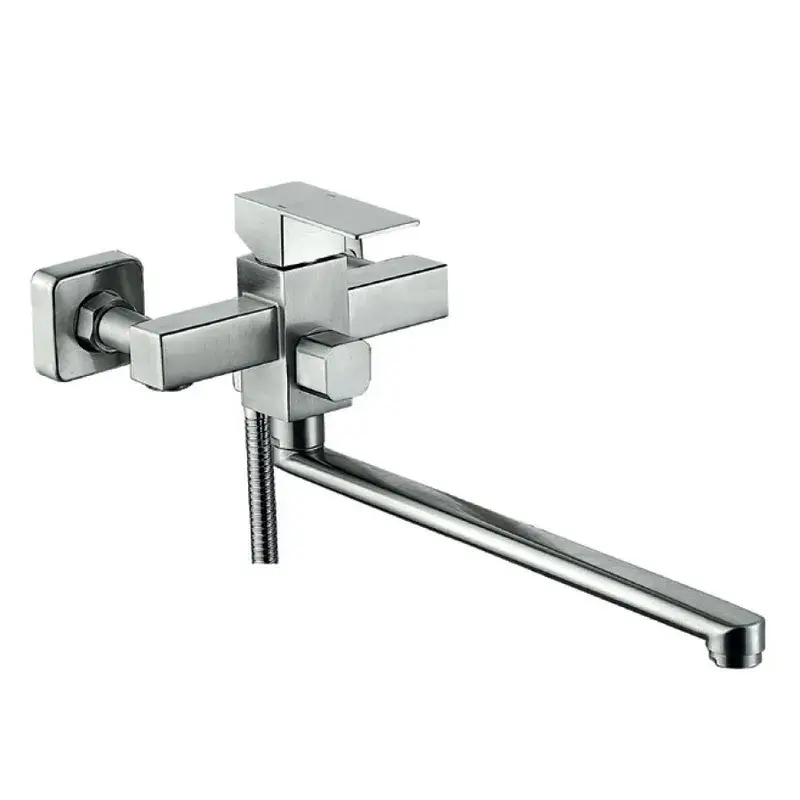 Смеситель для ванны Champion KUB-006 однорычажная нержавеющая сталь (CH6528)