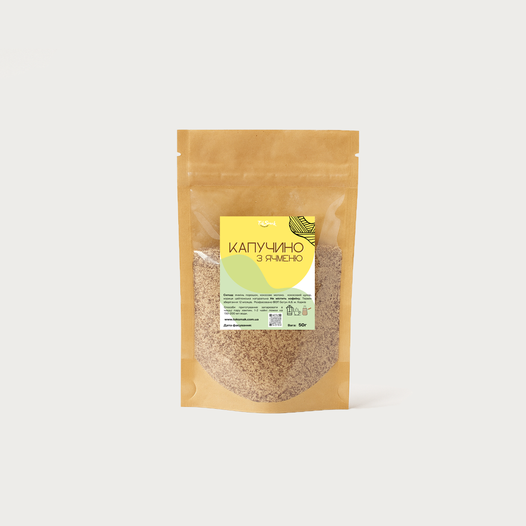 Капучино з ячменю TokSmak 50 г (2710427984)