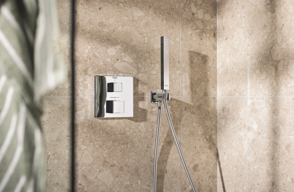 Душевая система Grohe Grohtherm Cube Rainshower Mono 310 (34868000) - фото 5 Душевая система Grohe Grohtherm Cube Rainshower Mono 310 (34868000) - фото 5