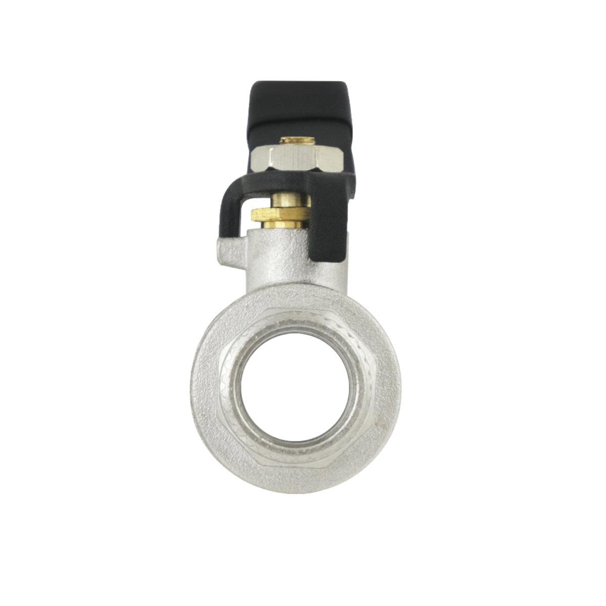 Кран шаровой Raftec PN40 НВ 1/2" ручка Black (SW-50402) - фото 4