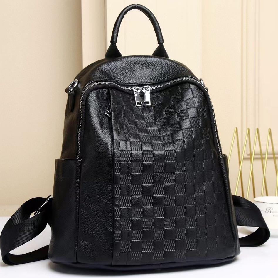 Рюкзак женский кожаный Черный (GLD-2144)