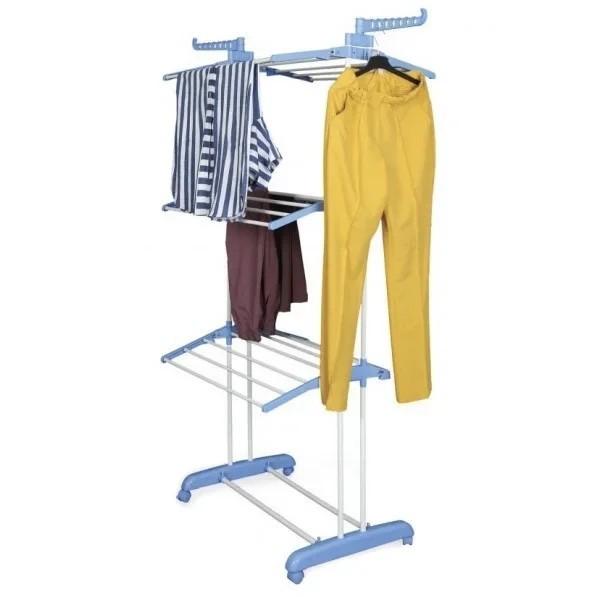 Сушарка складна металева для речей 3 яруси Garment Rack ST 529/5959 73 см х 64 см х 173 см (MR64447) - фото 3