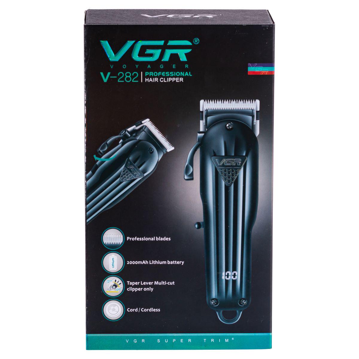 Машинка для стрижки VGR V-282 акумуляторна бездротова Чорний (7365) - фото 20 Машинка для стрижки VGR V-282 акумуляторна бездротова Чорний (7365) - фото 20