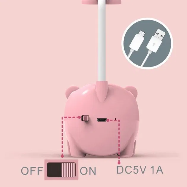 Лампа Quite Light Piggy с органайзером для ручек и подставкой для телефона - фото 3 Лампа Quite Light Piggy с органайзером для ручек и подставкой для телефона - фото 3