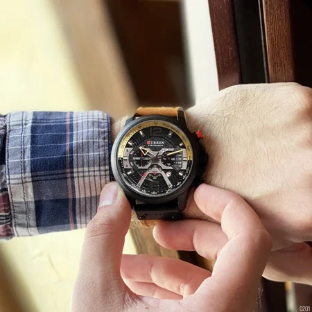 Наручний годинник Curren 8329 Black-Brown (2458) - фото 7 Наручний годинник Curren 8329 Black-Brown (2458) - фото 7