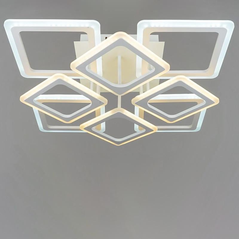 Люстра потолочная LED Light House SRS-16351/4+4 184 W с пультом Белый