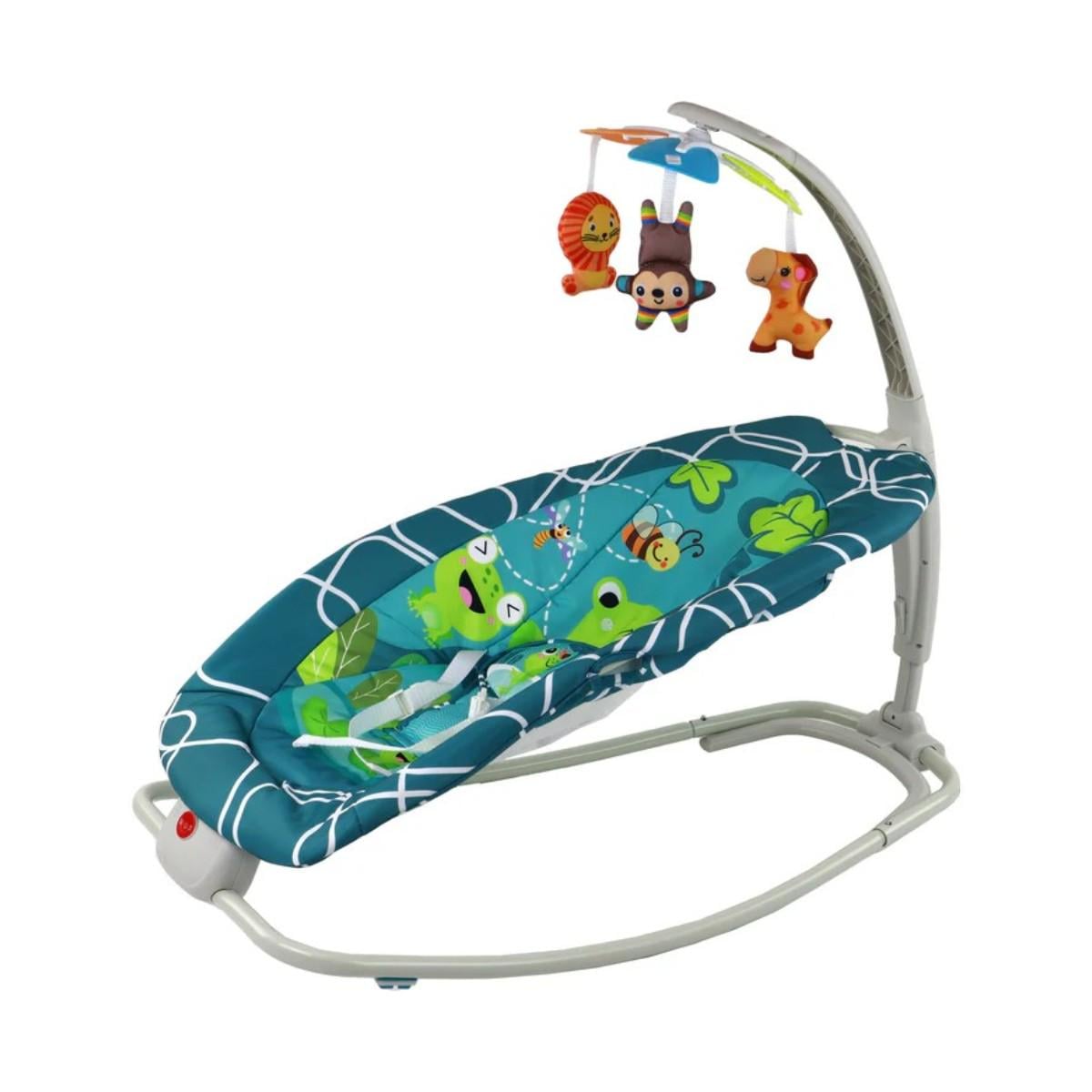 Детский шезлонг-качели Baby Cradle убаюкивающий центр для новорожденных детей (8788)