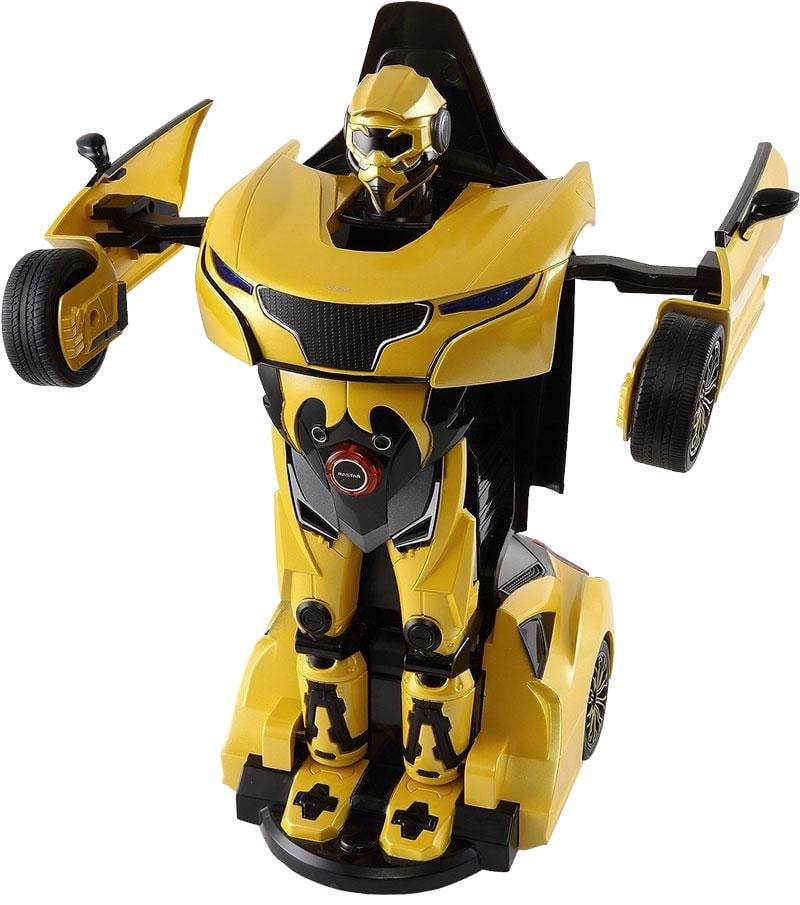 Детская машинка трансформер Rastar на радиоуправлении 1:14 Желтый (454.00.12)
