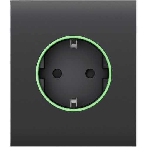 Фронтальна панель Ajax CenterCover smart type F 55 для вбудованої розетки Graphite (31022111)