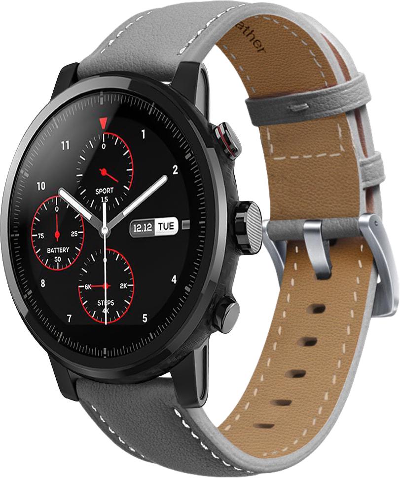 Ремешок кожаный Folsa для Amazfit Stratos Grey (31552-33)