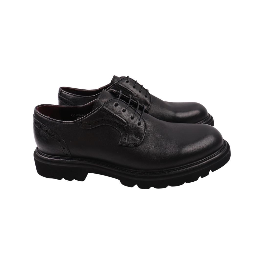 Туфлі чоловічі Cosottinni зі шкіри р. 39 Чорний (404-22DTC)