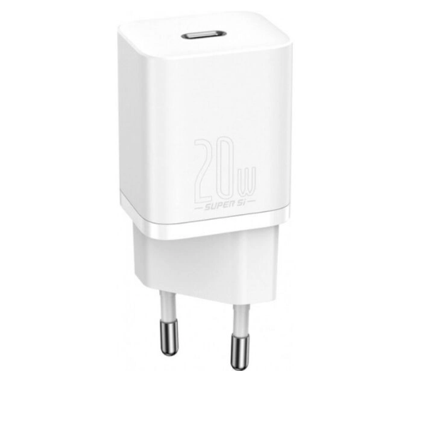 Мережевий зарядний пристрій Baseus Super Si Quick Charger 1C 20W White (CCSUP-B01)