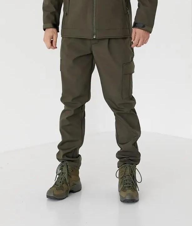 Костюм на флисе куртка с капюшоном софтшелл р. 50 Олива - фото 3 Костюм на флисе куртка с капюшоном софтшелл р. 50 Олива - фото 3