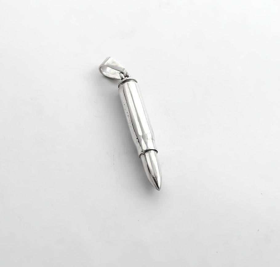 Кулон из серебра 925 пробы Maxi Silver 9307 Патрон калибра 5,56 мм (89307)