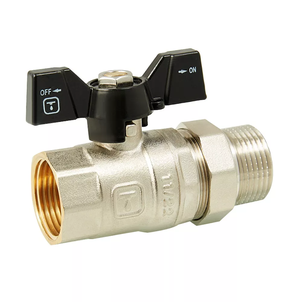 Кран кульовий з напівзгоном ITAL PN40 прямий нікель 1" (SQ-1046062) - фото 2 Кран кульовий з напівзгоном ITAL PN40 прямий нікель 1" (SQ-1046062) - фото 2