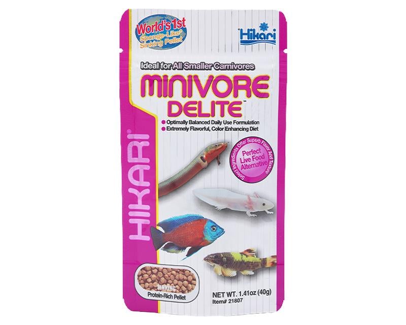 Корм для мелких хищных рыб и аксолотлов Hikari Tropical Minivore Delite 40 г (21807)