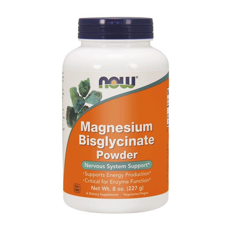 Магній бісгліцинат NOW Magnesium Bisglycinate Powder 227 г Без смаку