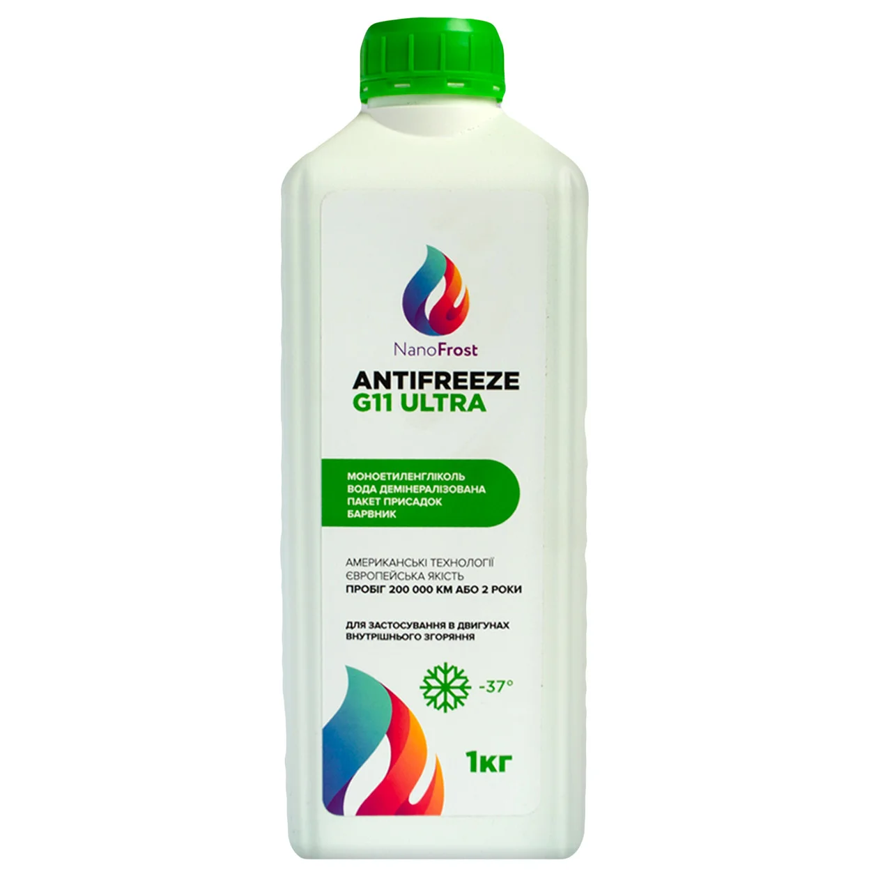 Антифриз NanoFrost G11 ULTRA 1 кг Зеленый