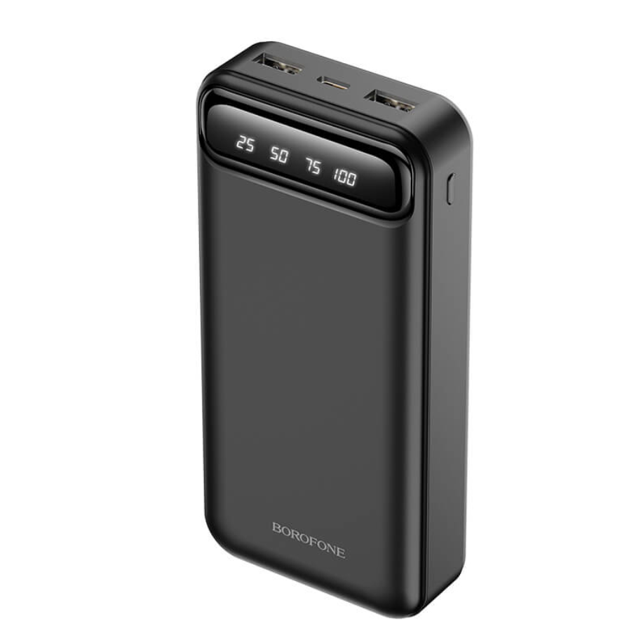 Павербанк Borofone BJ14A Freeway 2 USB/1Type-C 2A 20000 mAh Черный (6931474750334)