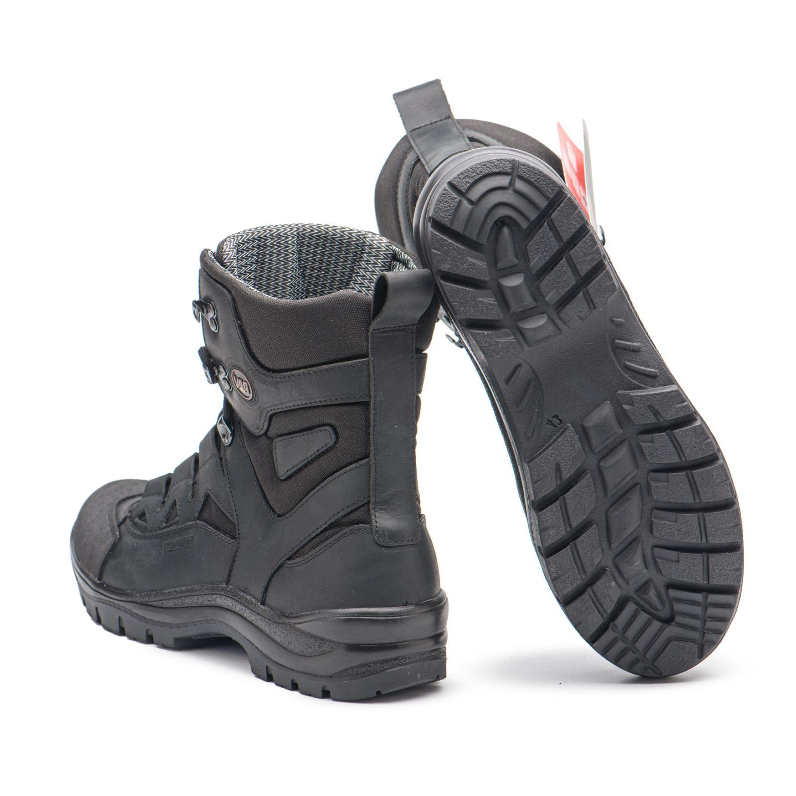 Берцы из натуральной гидрофобной кожи и кордуры р. 37 Черный - фото 2