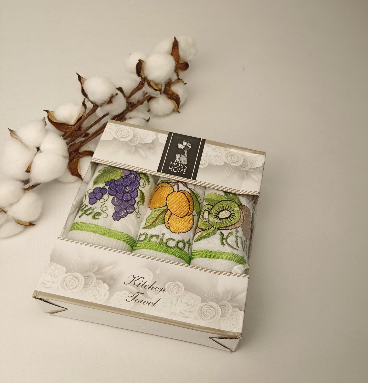 Набор вафельных полотенец Nilteks Fruit 2 3 шт. (CN37637)