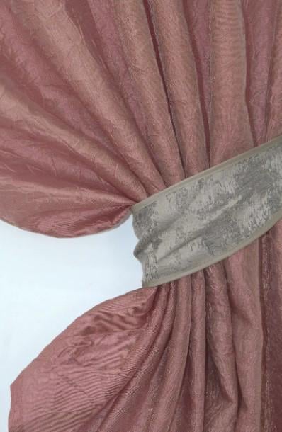 Фіранка на кухню з ламбрекеном 275х170 см Рожево-золотистий/Бежевий (073к) - фото 2 Фіранка на кухню з ламбрекеном 275х170 см Рожево-золотистий/Бежевий (073к) - фото 2