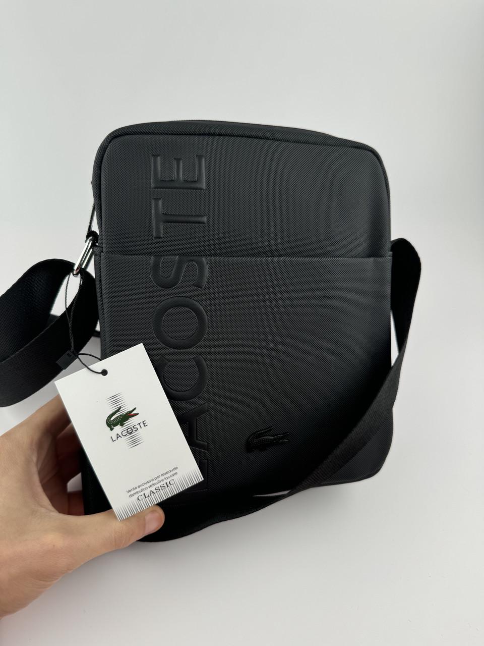 Мужская сумка через плечо Lacoste Черный (2400640455) - фото 10 Мужская сумка через плечо Lacoste Черный (2400640455) - фото 10