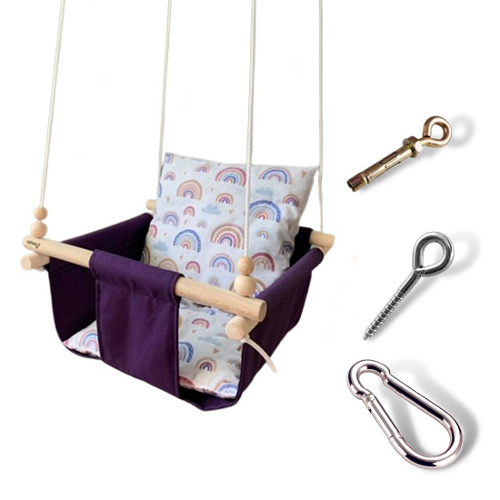 Дитяча гойдалка Infancy Веселка Фіолетовий (9675391)