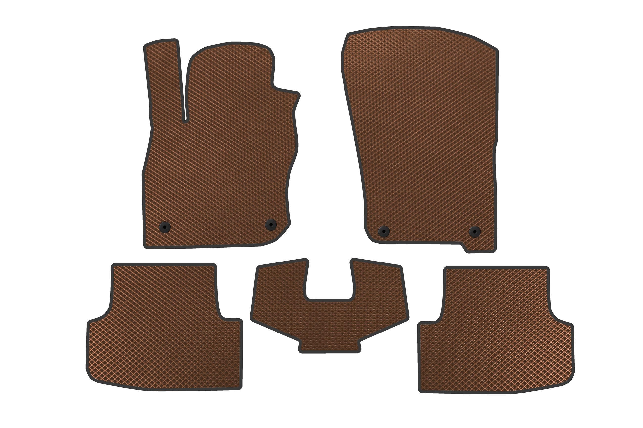 Коврики в автомобиль EVA Digital Designs Sedan для Audi A3 2020- гг. этилвинилацетат Коричневый (183477)