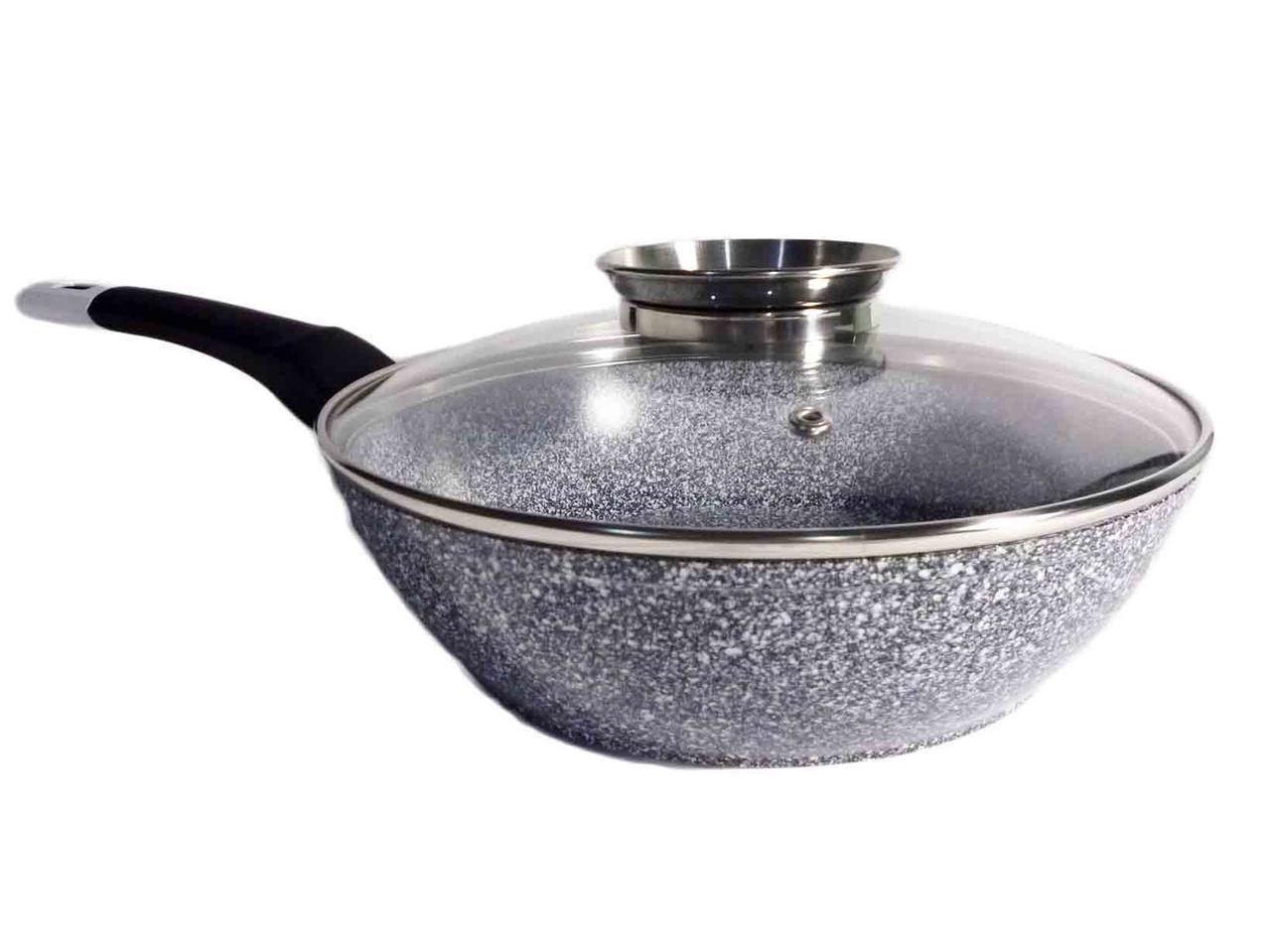 Сковорода Unique UN-5172 глибока 28 см із кришкою