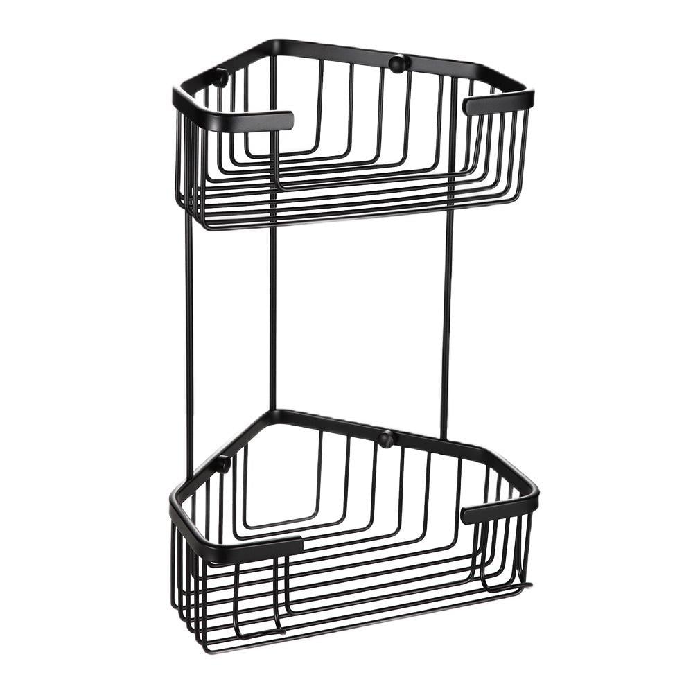 Полиця настінна металева Frap F351-16 SQ-1046748 2-ох ярусна кутова Чорний (225410) Полиця настінна металева Frap F351-16 SQ-1046748 2-ох ярусна кутова Чорний (225410)