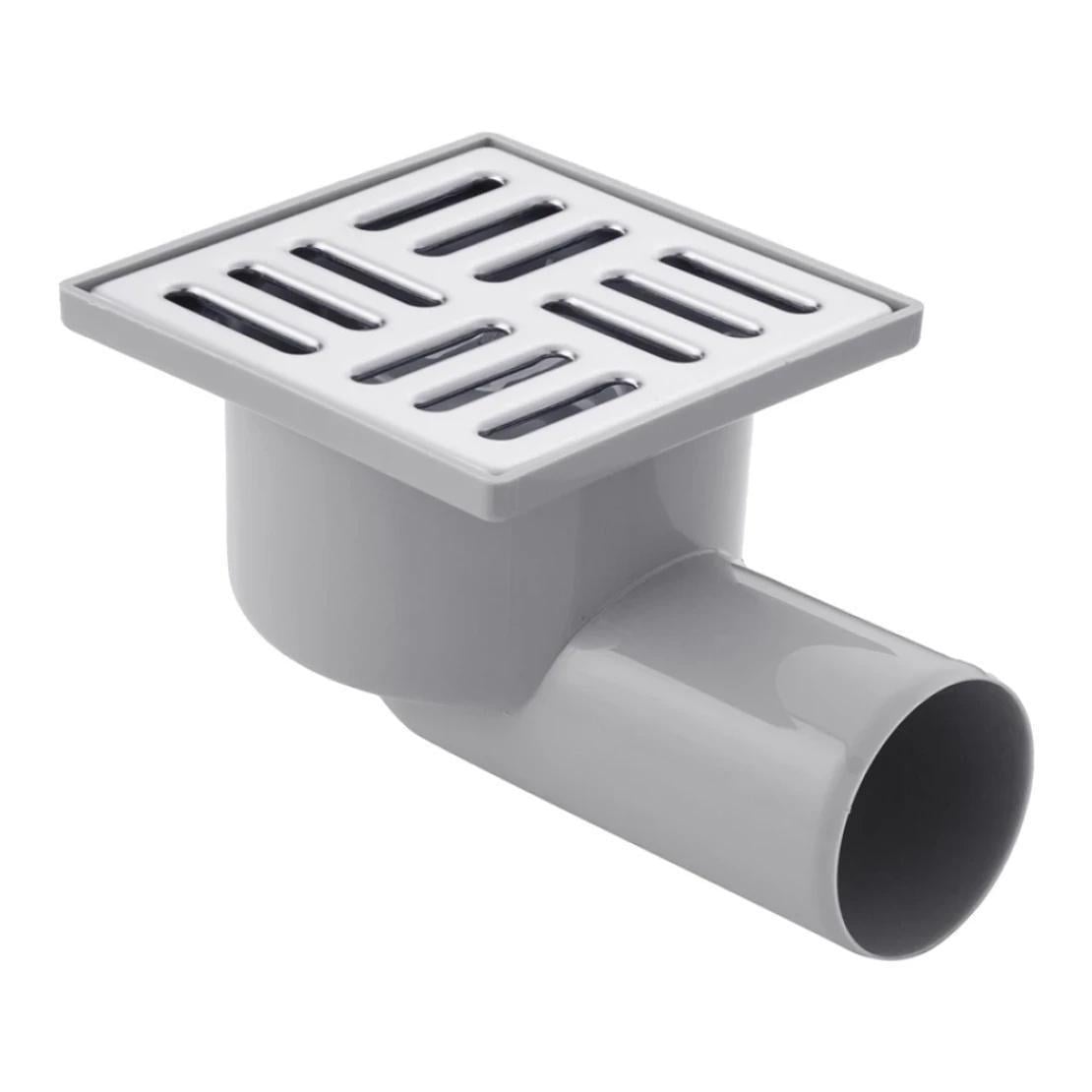 Трап Ani Plast TA5102EU с горизонтальным выпуском 50 мм с нержавеющей решеткой 10х10 см (CV013828)