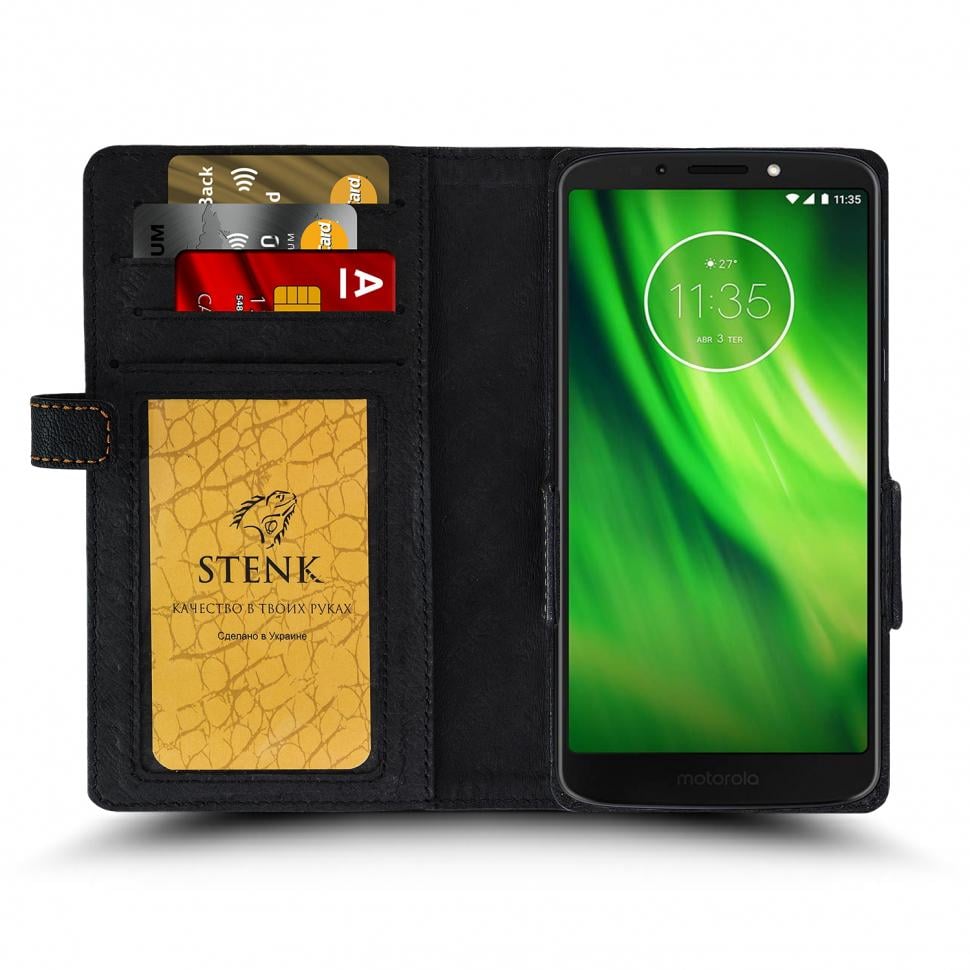 Чехол книжка Stenk Wallet для Motorola Moto G6 Play Черный (64145) Чехол книжка Stenk Wallet для Motorola Moto G6 Play Черный (64145)