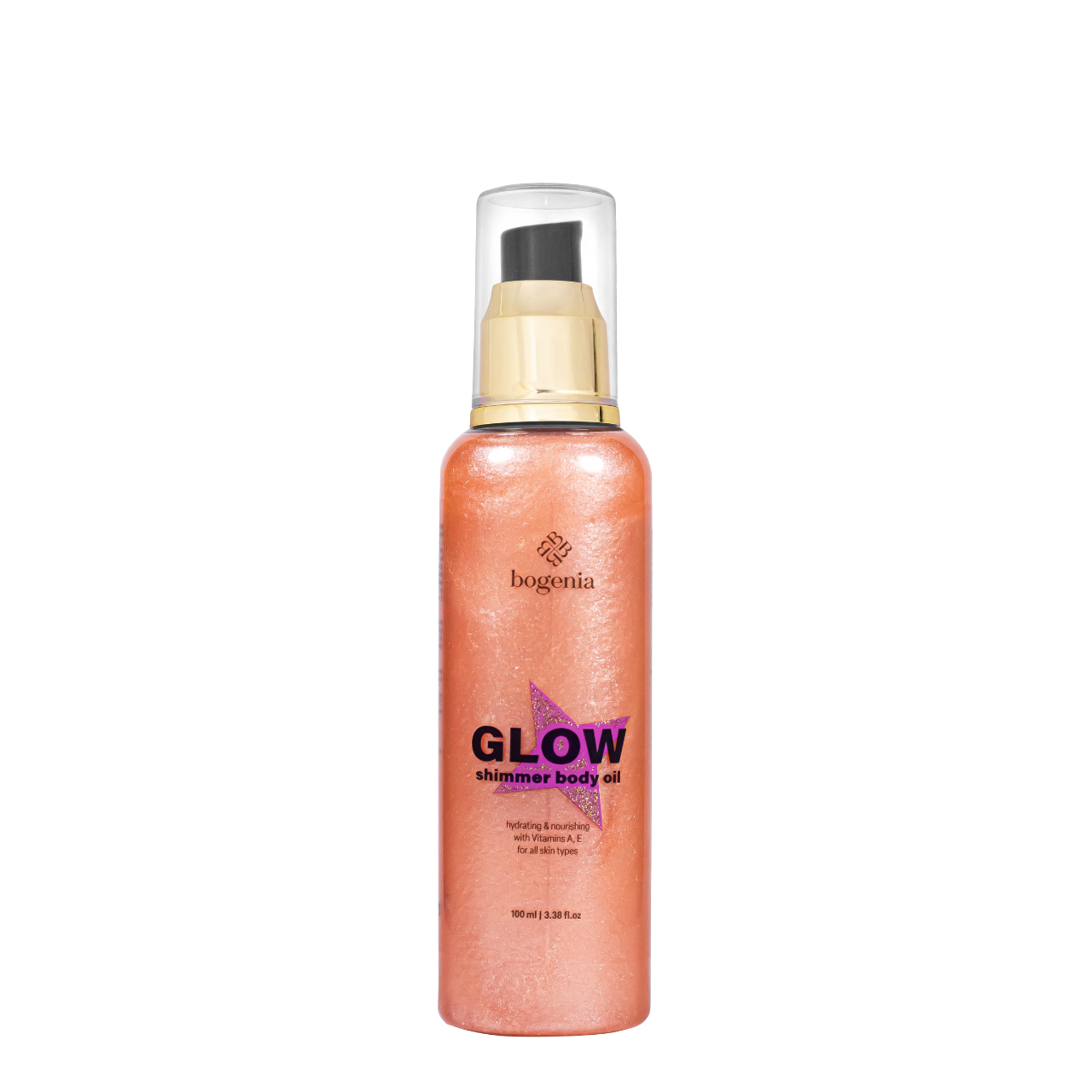 Масло для тела с шиммером увлажняющее Bogenia Glow Shimmer Body Oil BG424 парфюмированное 100 мл Масло для тела с шиммером увлажняющее Bogenia Glow Shimmer Body Oil BG424 парфюмированное 100 мл