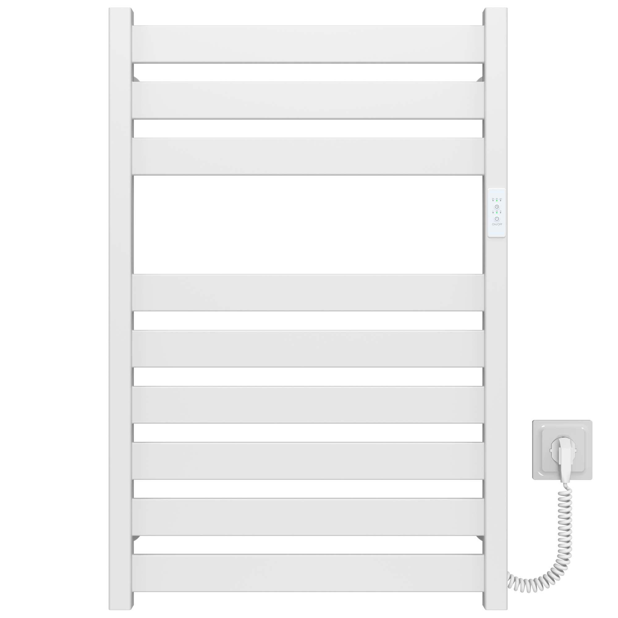 Полотенцесушитель электрический Deffi Victoria П9 WD04 правое подключение нержавеющая сталь 500x800 мм Белый (A.VI.80.50.9.EWR4)