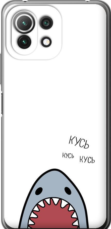 Чехол на Xiaomi Mi 11 Lite Акула (4870t-2281-42517)