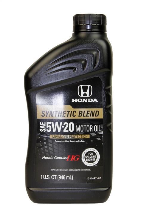 Моторное масло Honda Motor Oil Synthetic Blend 5W-20 0,95 л (169)
