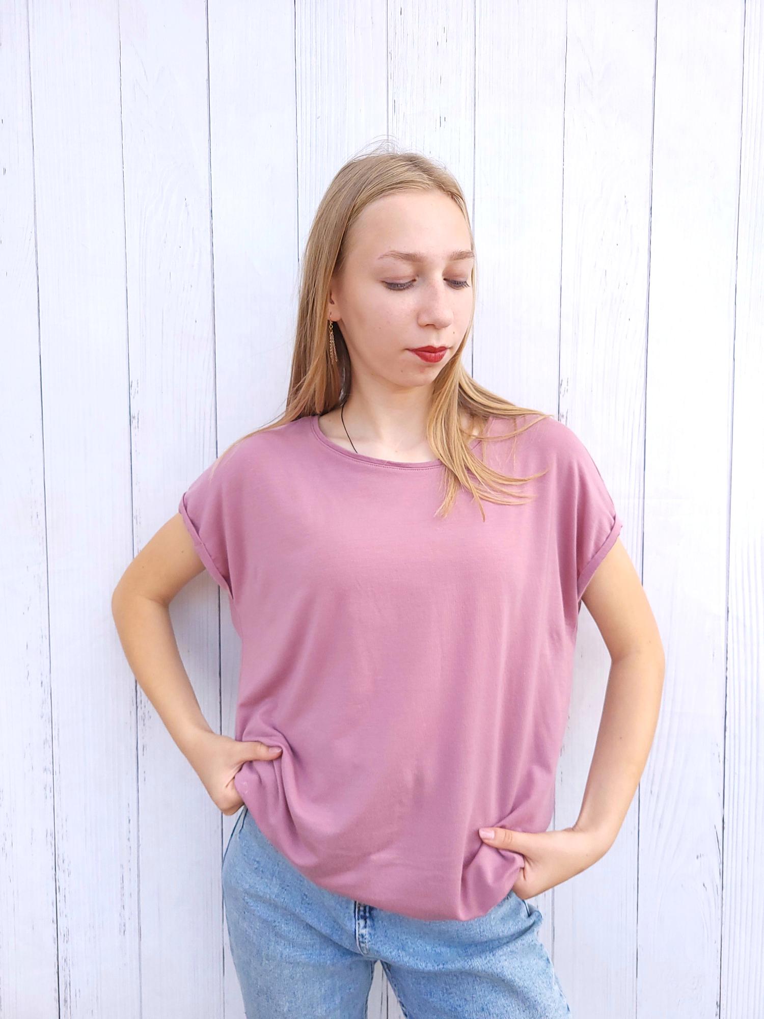 Футболка женская Vero Moda Oversize 11559 L Пыльная роза (46)