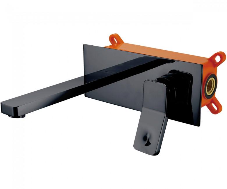 Смеситель для умывальника настенный ASIGNATURA Unique 85501902 Черный (65199)