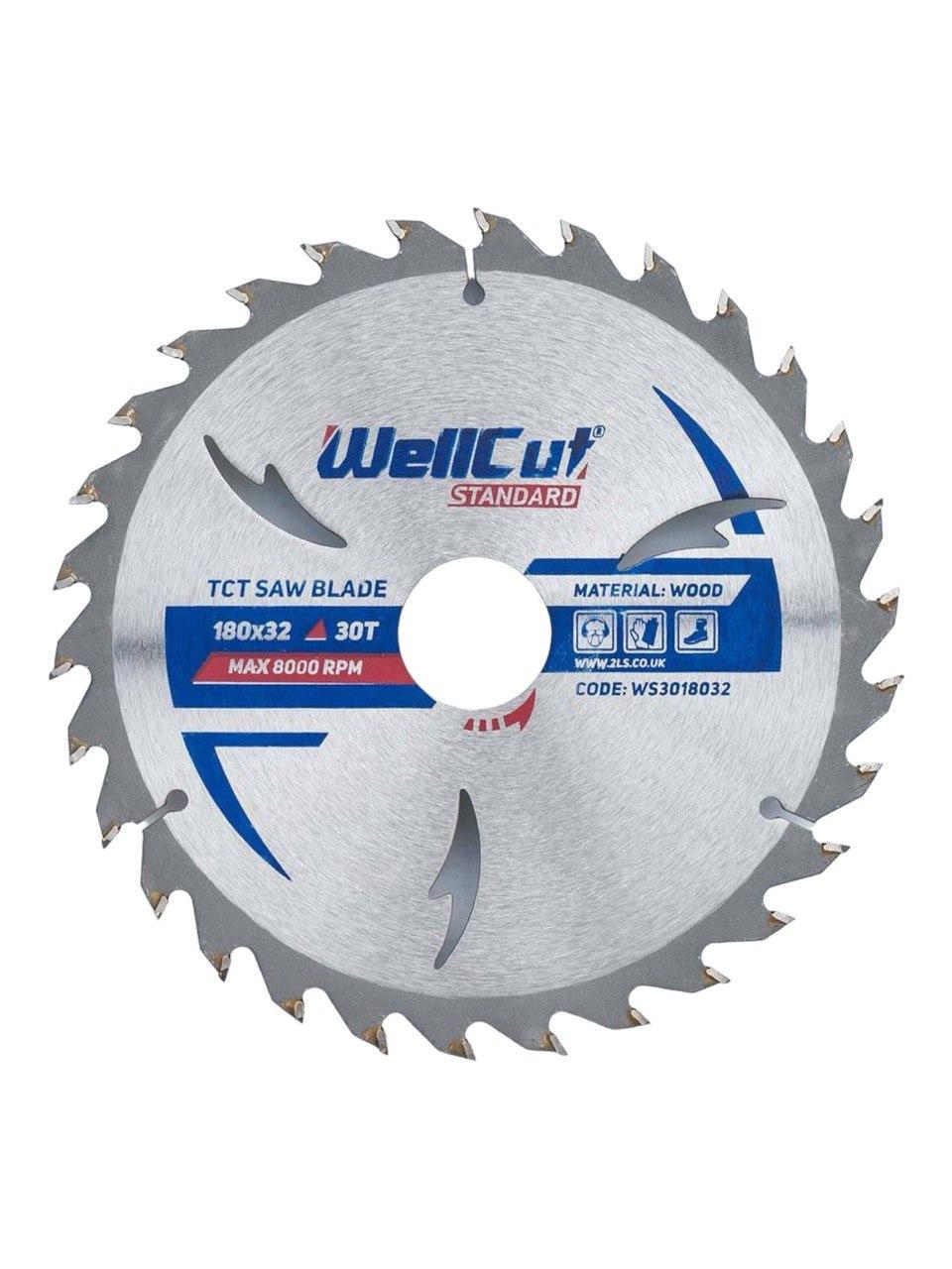 Диск пильный по дереву WellCut Standard 180х32 30T (31642174)
