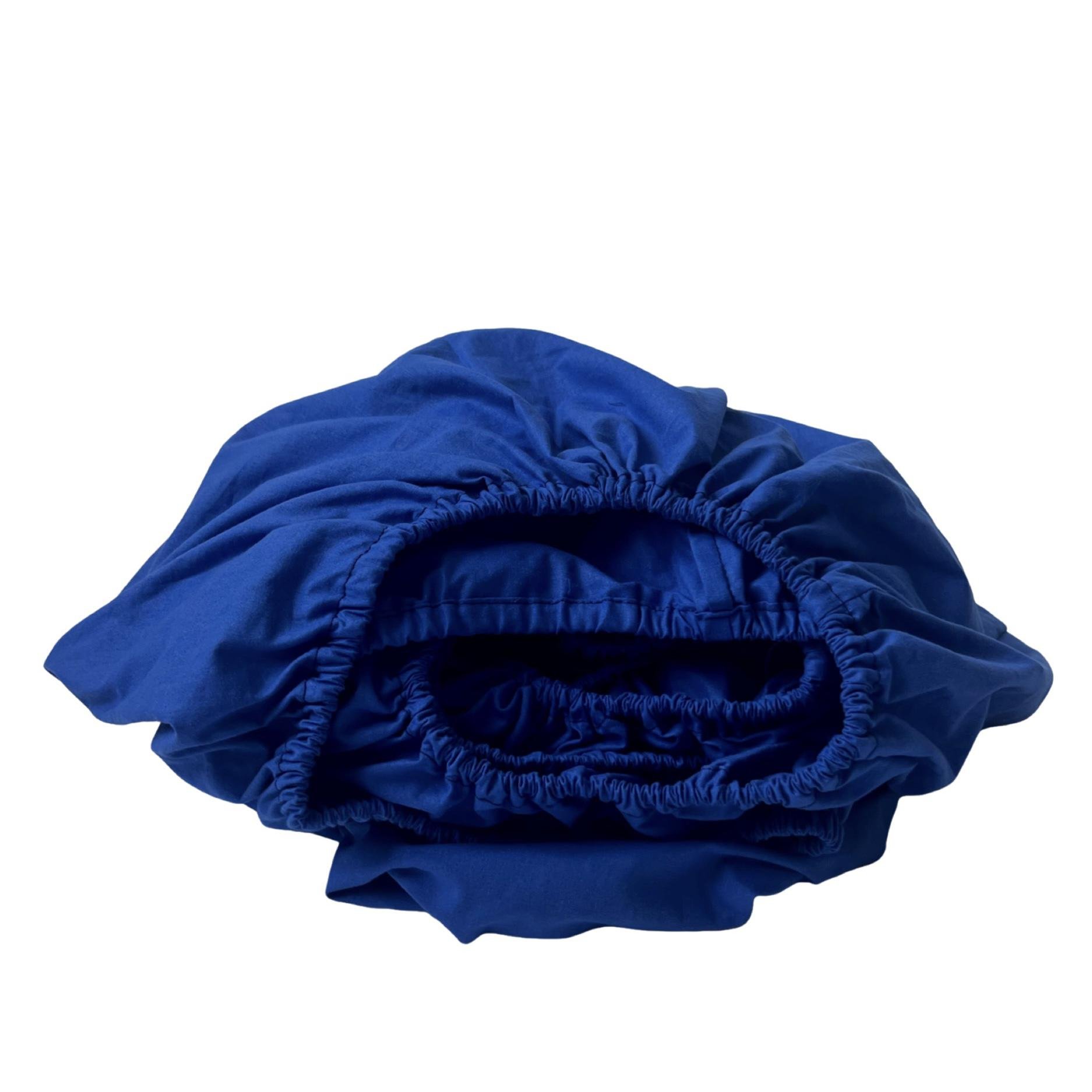 Простыня на резинке сатиновая MinkyHome 180х200+20 Синий Простыня на резинке сатиновая MinkyHome 180х200+20 Синий