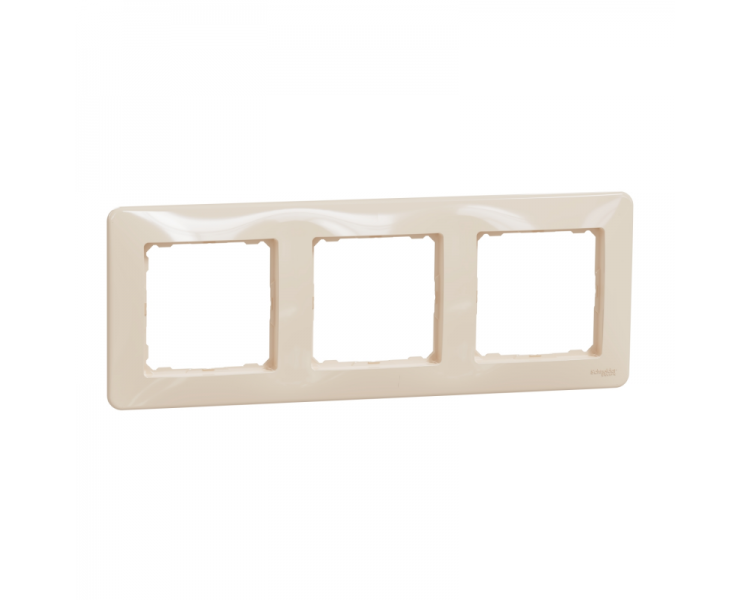 Рамка Schneider Electric 3-постовая ABS-UV Sedna Design&Element Бежевый (SDD312803)