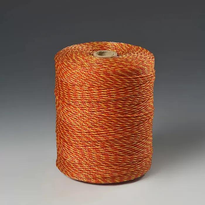 Шнур для електропастуха 500 м Помаранчево-жовтий (6) - фото 2