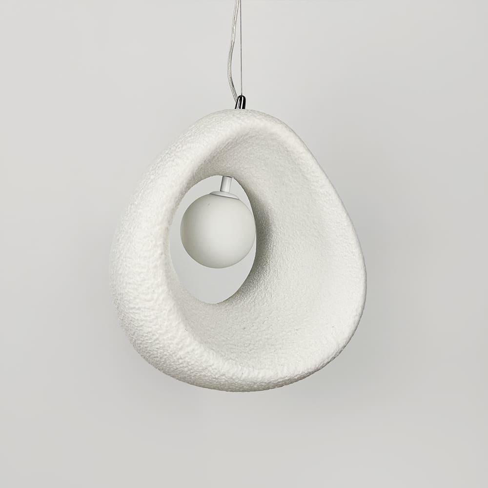 Светильник гипсовый 34х35 см Белый (MJ49-320*350 WT) - фото 2